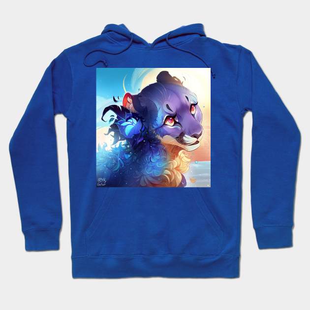 Blue Girl Hoodie by Puffygator